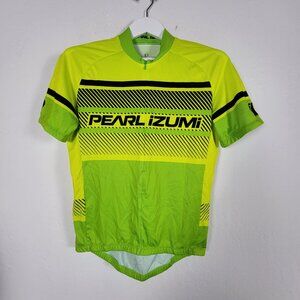 Pearl Izumi Select Cycling Jersey Mens Medium Lime Green & Yellow Short Sleeve